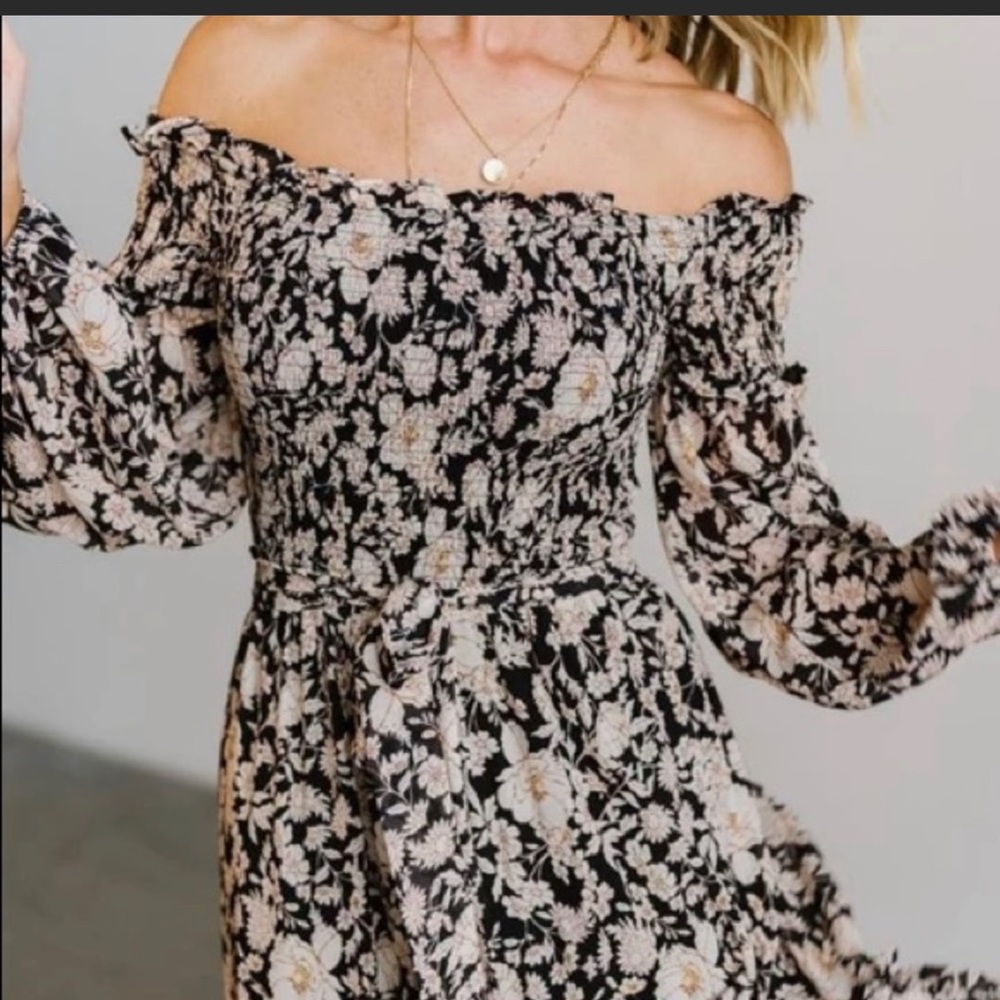 Baltic born vellore Off-Shoulder Smocked Maxi Dress